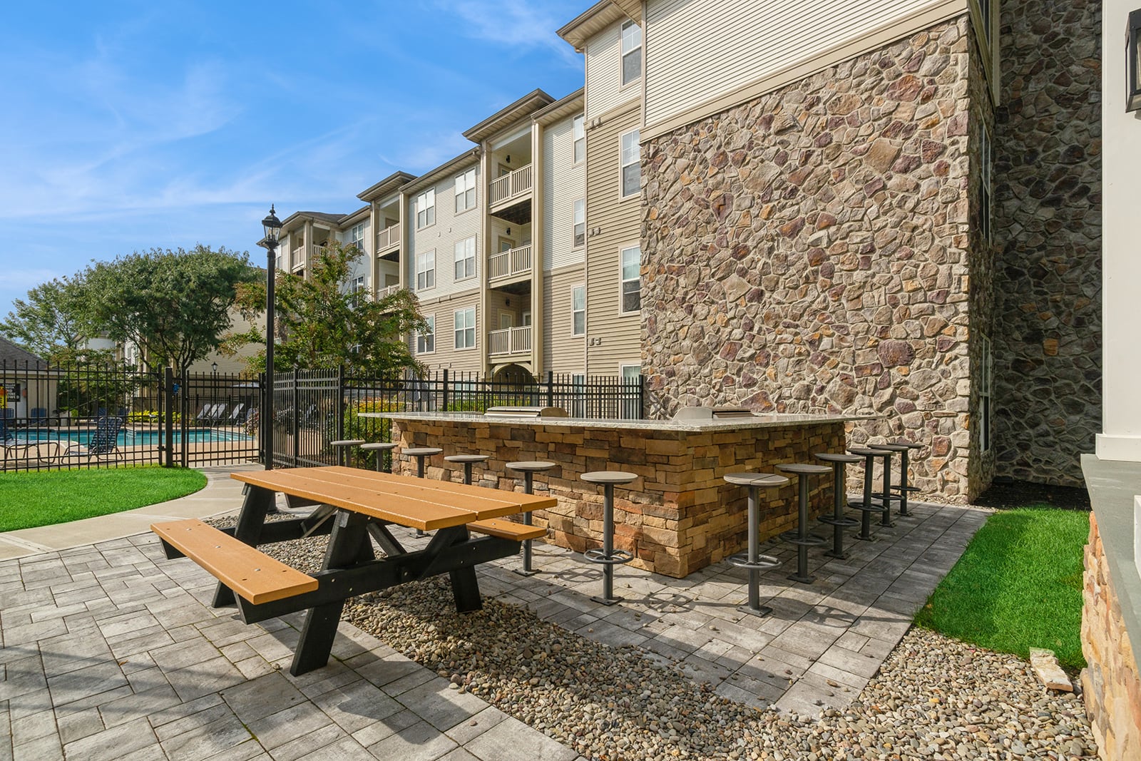 arrive chadds ford apartment grill area